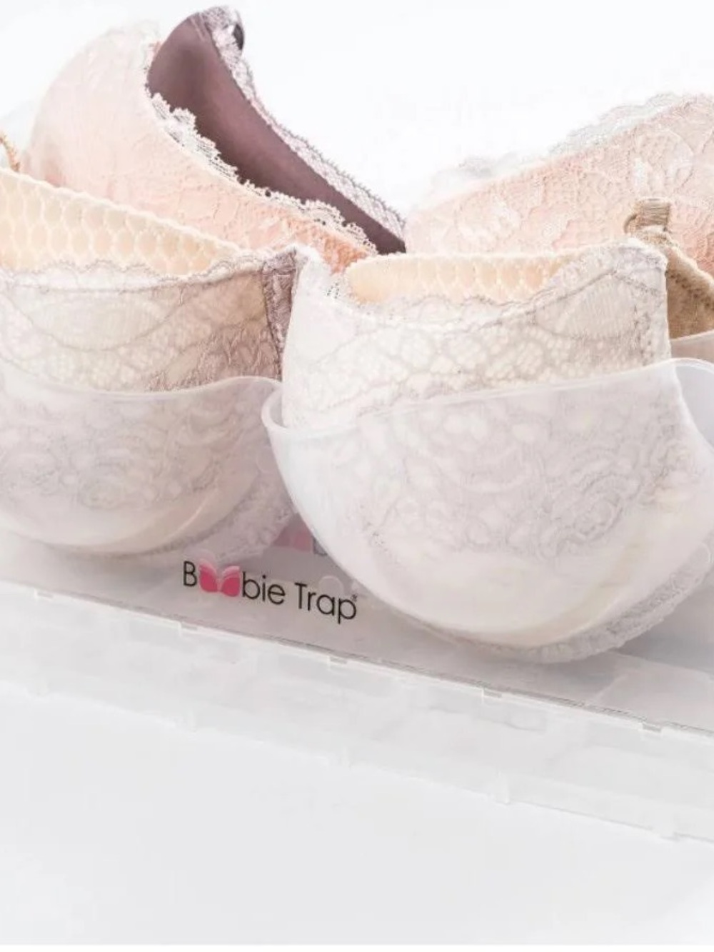 Boobie Trap Lace Bra Organizer - Blush & Ivory
